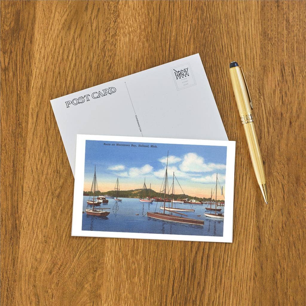 Found Image Press - Wholesale Postcard - Postcard MI-489 Macatawa Bay, Holland1