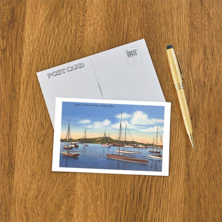 Found Image Press - Wholesale Postcard - Postcard MI-489 Macatawa Bay, Holland1