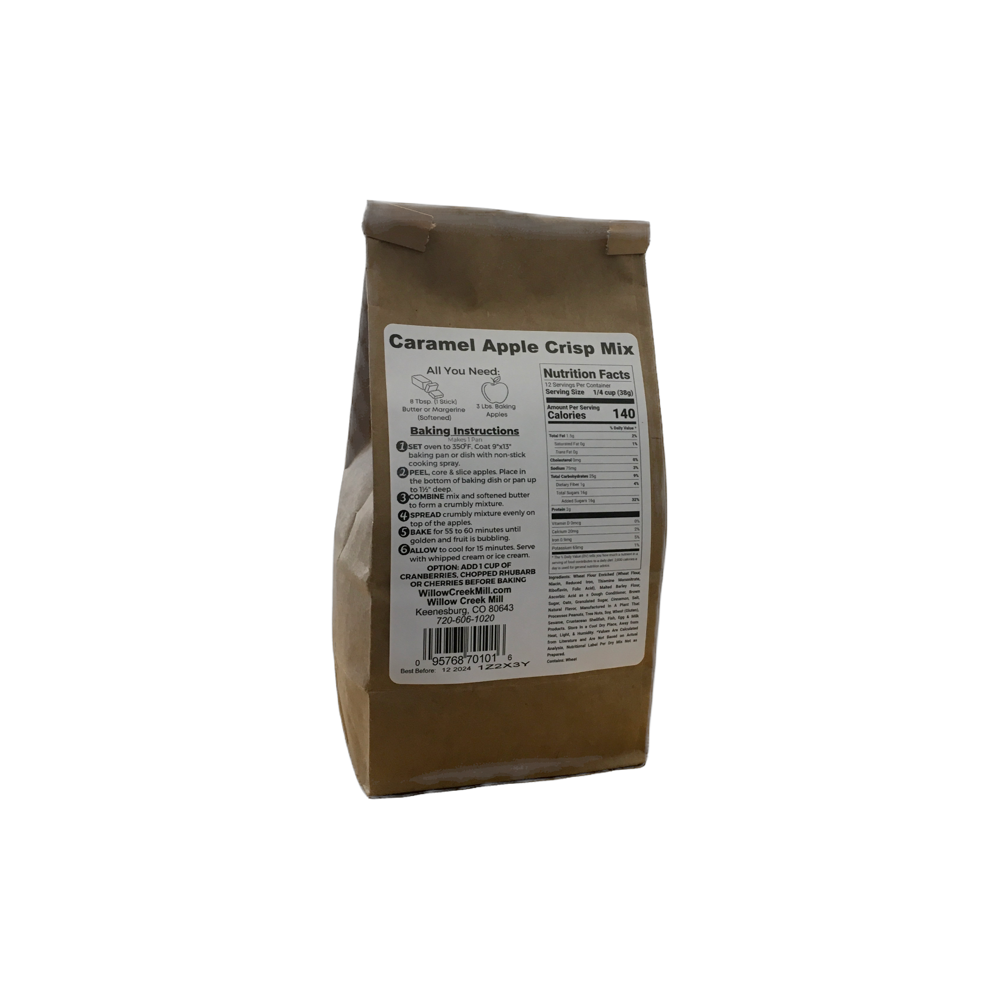 Willow Creek Mill - Wholesale Cake Mix - Willow Creek Mill Caramel Apple Crisp Mix2