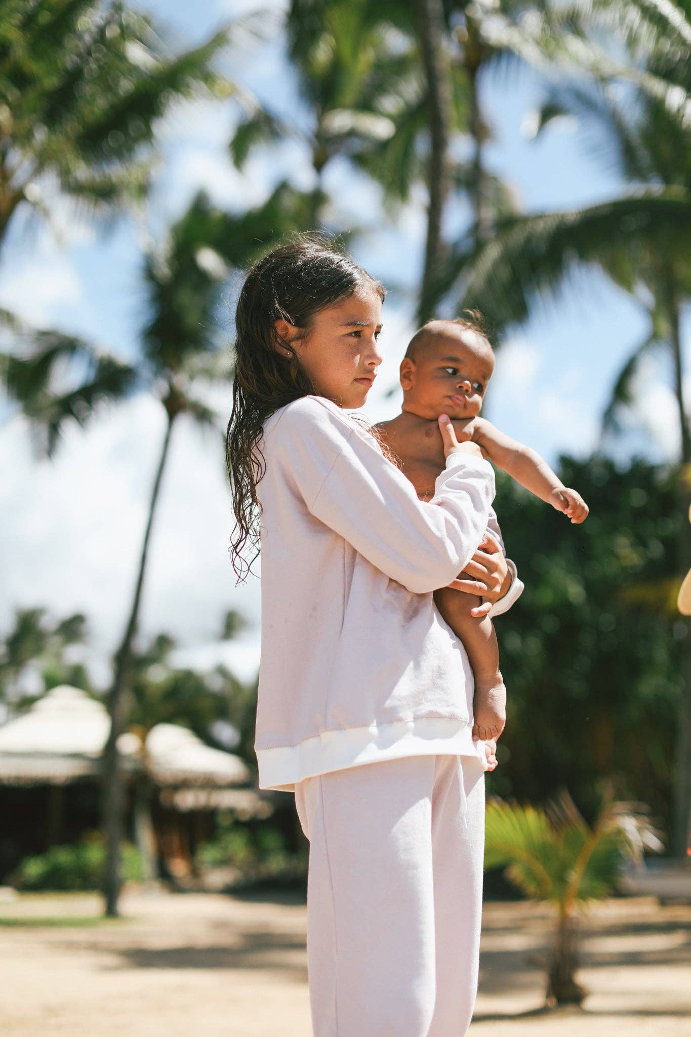 LainSnow - Wholesale Top & Pant Set - Kids - MINI Sweat Set- Dove0