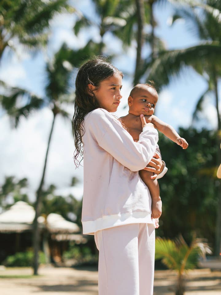 LainSnow - Wholesale Top & Pant Set - Kids - MINI Sweat Set- Dove