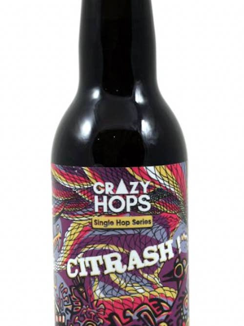 Birra Citrash Single Hop Double IPA 33cl per la vendita all'ingrosso da parte di CRAZY HOPS