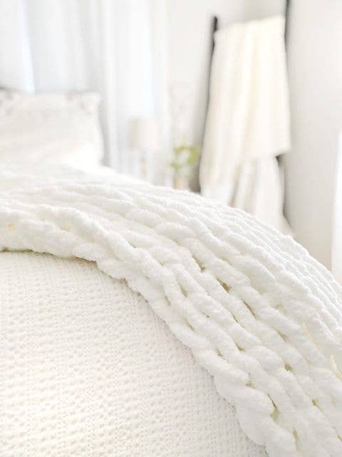 Everyday Cozy Living - Vente Plaids - Tricot épais : chenille ultra douce, 50 « x 60", plusieurs couleurs2