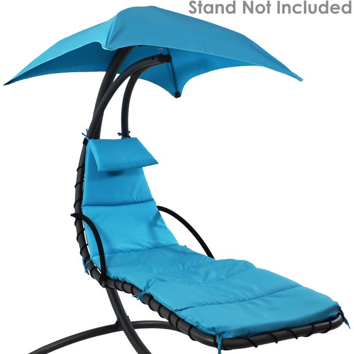 Sunnydaze Decor - Wholesale Chaise Lounge - Hanging Lounge Chair Replacement Cushion and Umbrella - Teal