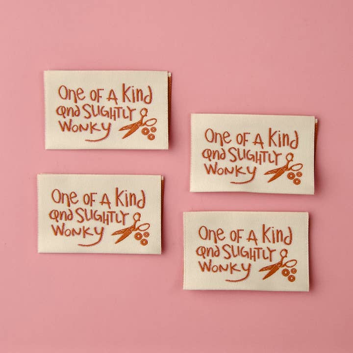 Slightly Wonky - Sewing Labels for wholesale by Kati Cupcake