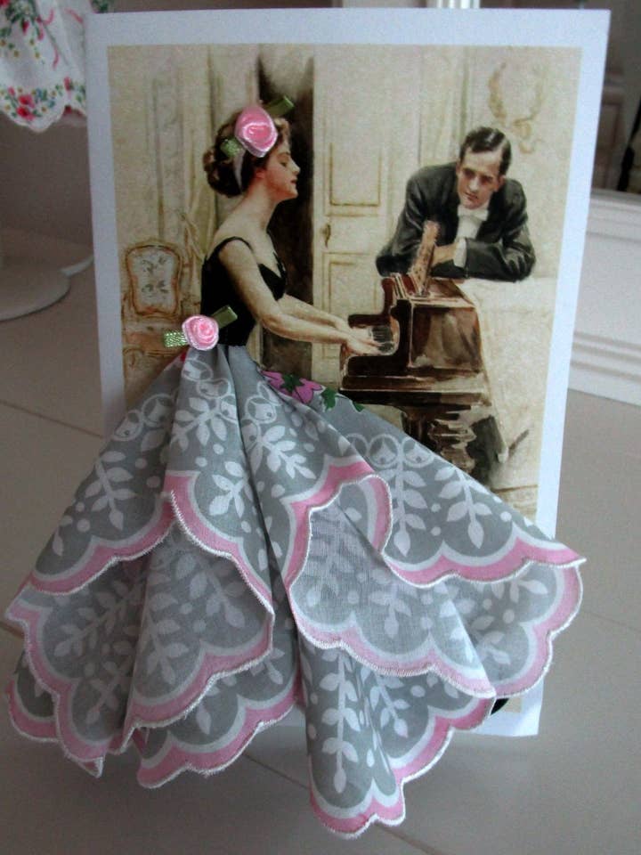 Let There Be Music Keepsake Hanky Card for wholesale by MOMENTS IN THYME