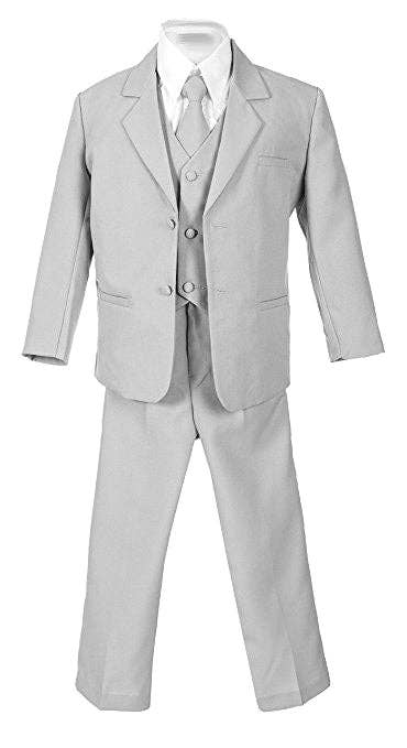 b-one inc - Vente Costume – enfant - Ensemble costume garçon 5 pièces avec chemise et gilet 100 % polyester taille 3 mois à 7 ans RFL-0131