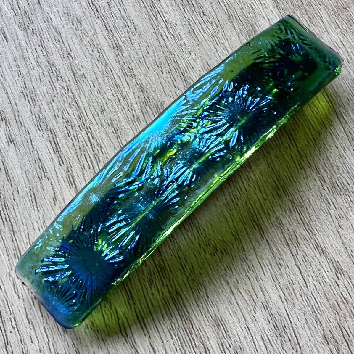 Glass Town USA - Wholesale Barrette - Women's - Barrettes Dichroic Glass Florentine Large Size5