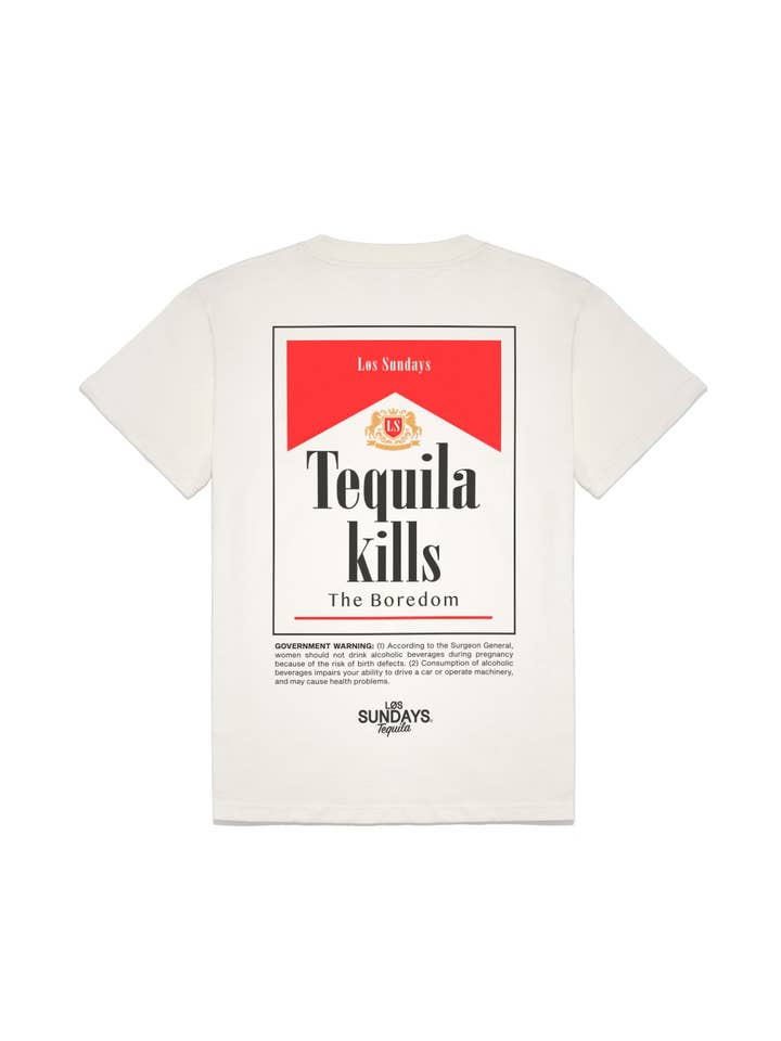 Los Sundays Tequila - Vendita all'ingrosso Maglietta serigrafata - Unisex - I Kills Two - Blanc White0