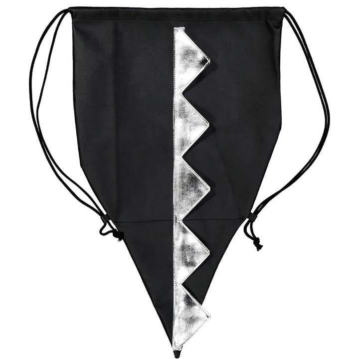 Mochila Dino Preto e Prata por atacado de ILLYTRILLY