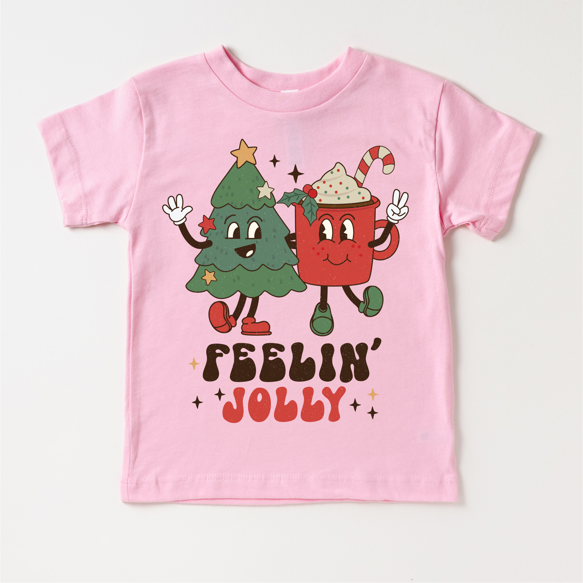 Madi Moosh - Wholesale Screen Printed T-Shirt - Kids - Feelin Jolly Christmas T-Shirt - Kids Tee6