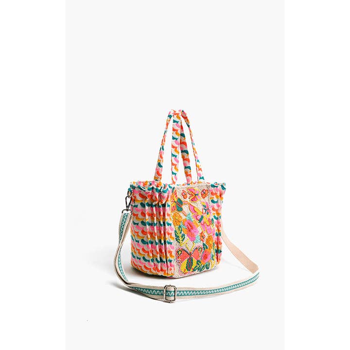 America & Beyond - Wholesale Tote Bag - Women's - Rainbow Wings Floral Tote