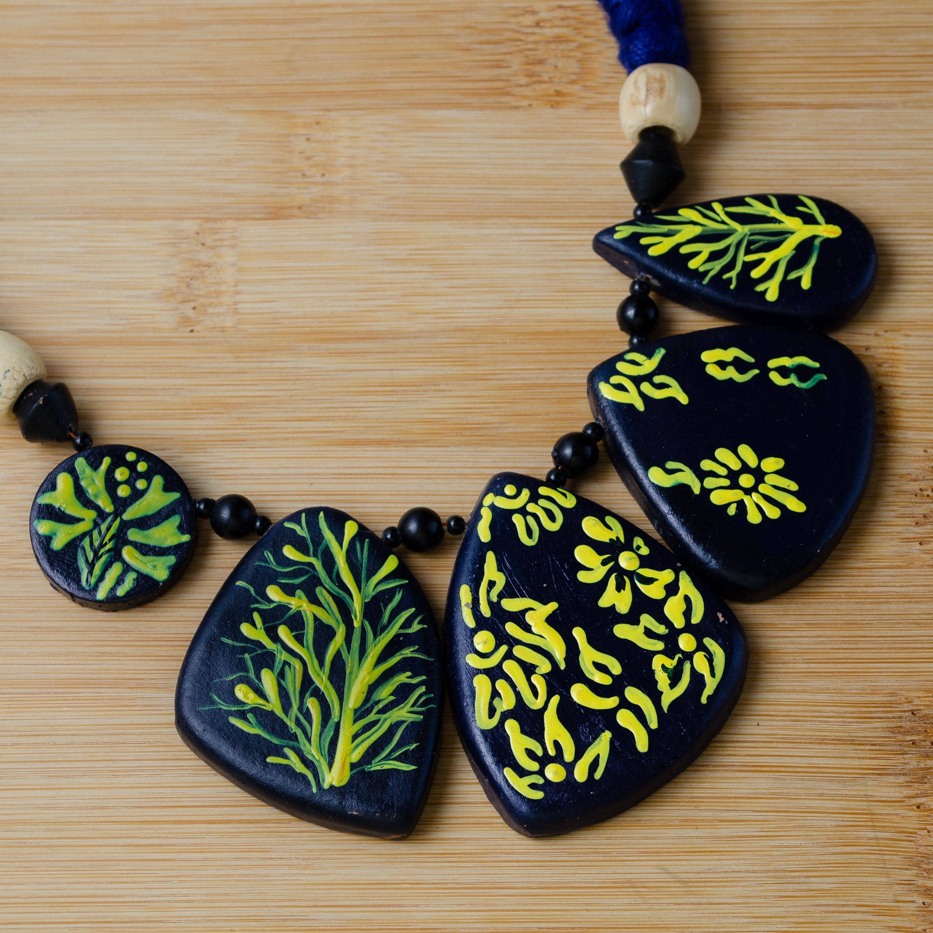House of Kraft - Wholesale Jewelry Set - Floral Jewelry Set | Clay Jewelry | Yellow Forest Jewelry1