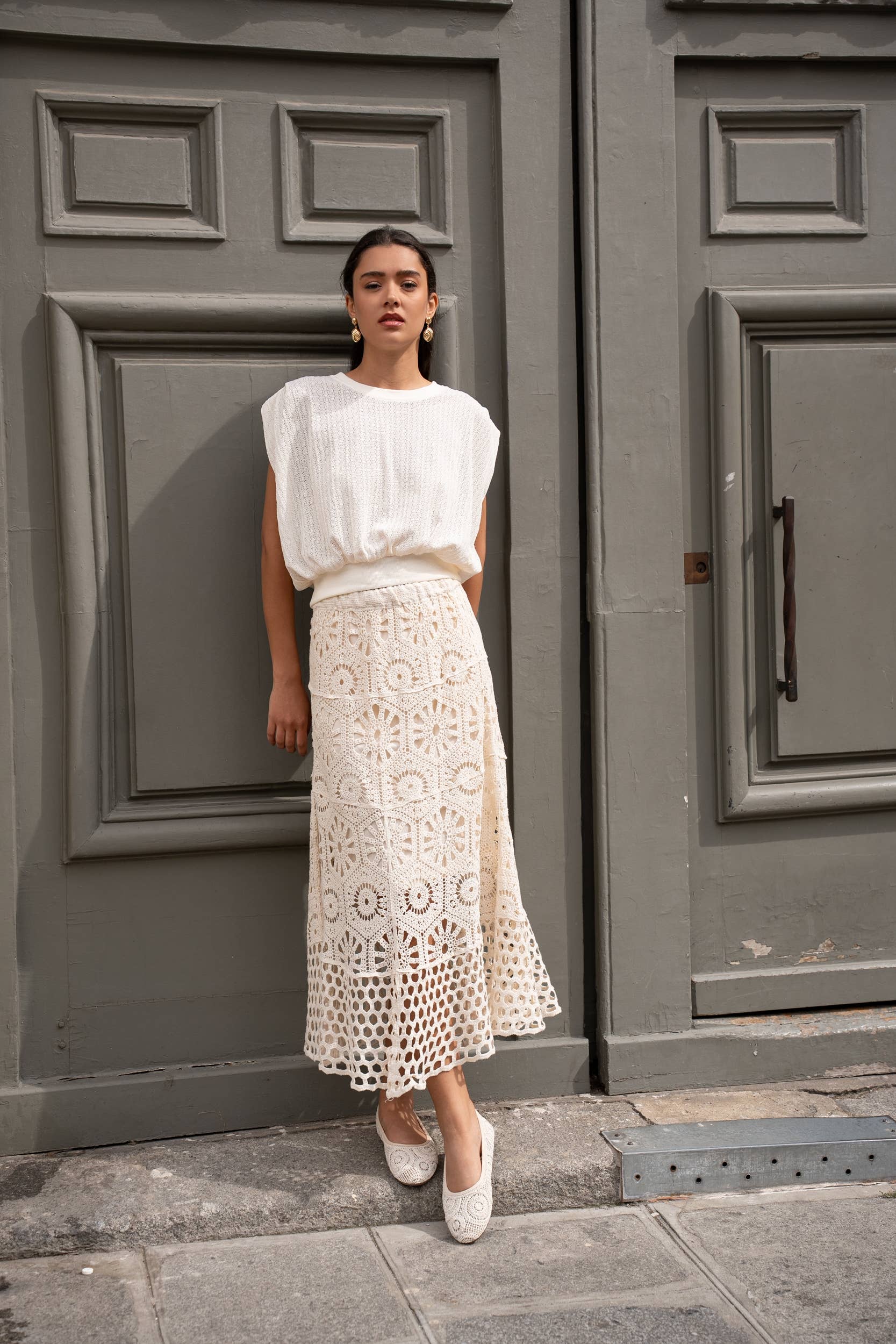 CHOKLATE PARIS - Vente Haut en maille – femme - T-shirt Alizée décontracté en maille - CK08203-23