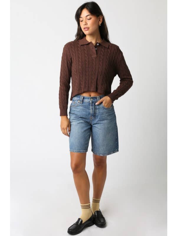 Olivaceous - Wholesale Knit Top - Women's - Norah Collar Knit Top2