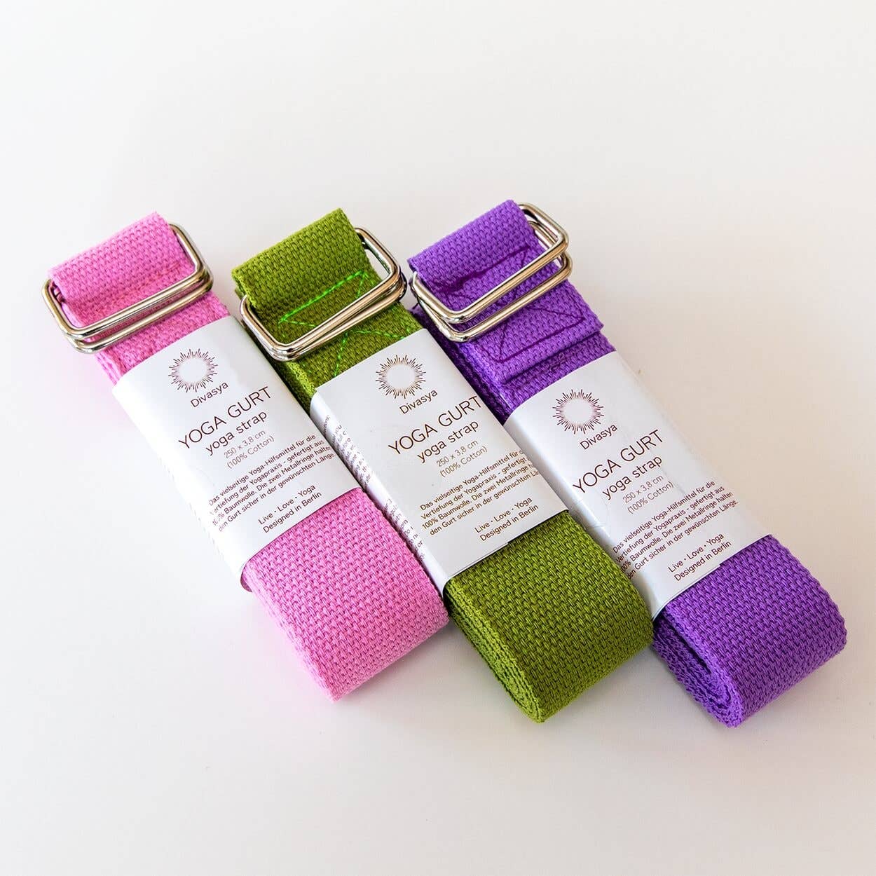 Divasya - Wholesale Yoga Strap/Band - Yoga strap | made of cotton | in 3 colors2