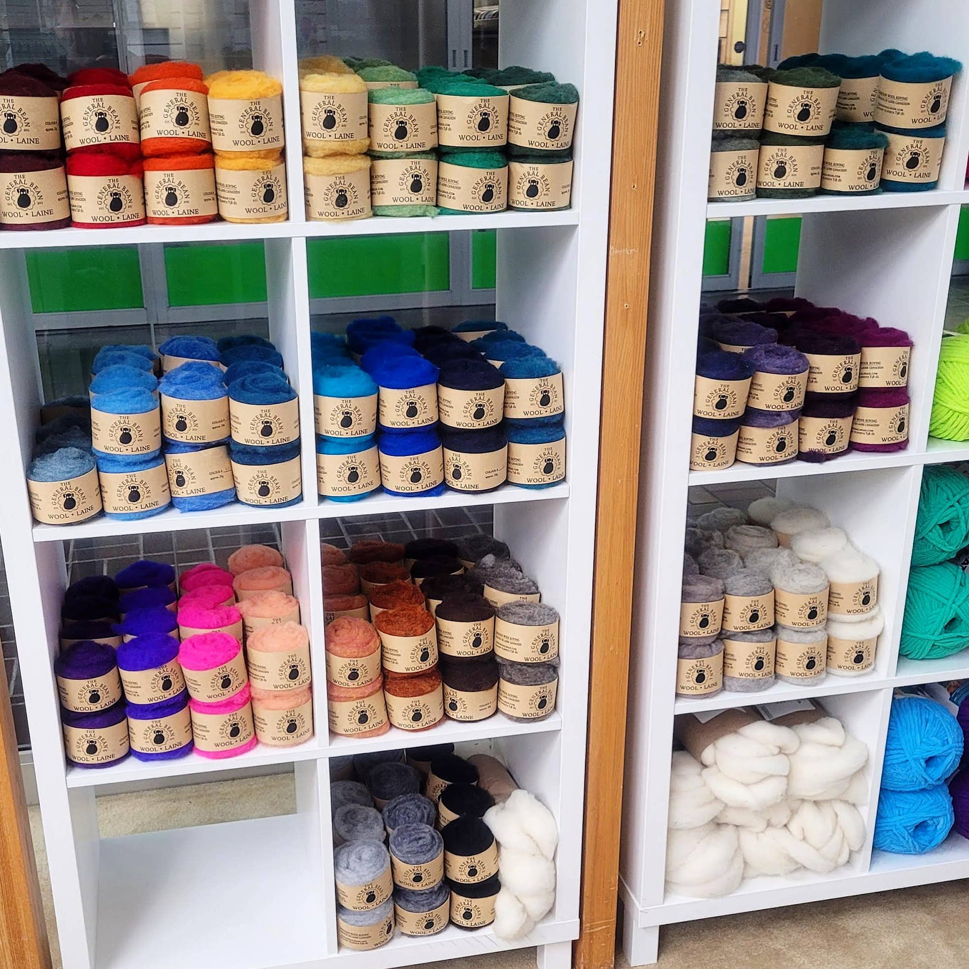 The General Bean - Vendita all'ingrosso Attrezzature per lavoretti e fai da te - Lana per infeltrimento ad ago - Lana locale al lampone - Roving1