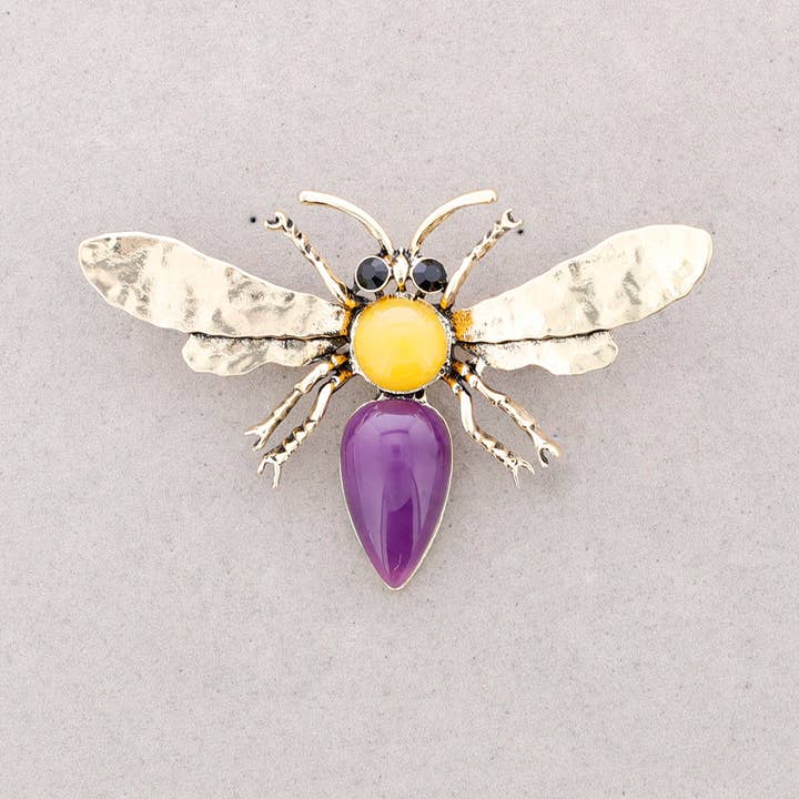 Sonata - Wholesale Brooch - RESIN CRYSTAL INSECT BROOCH1