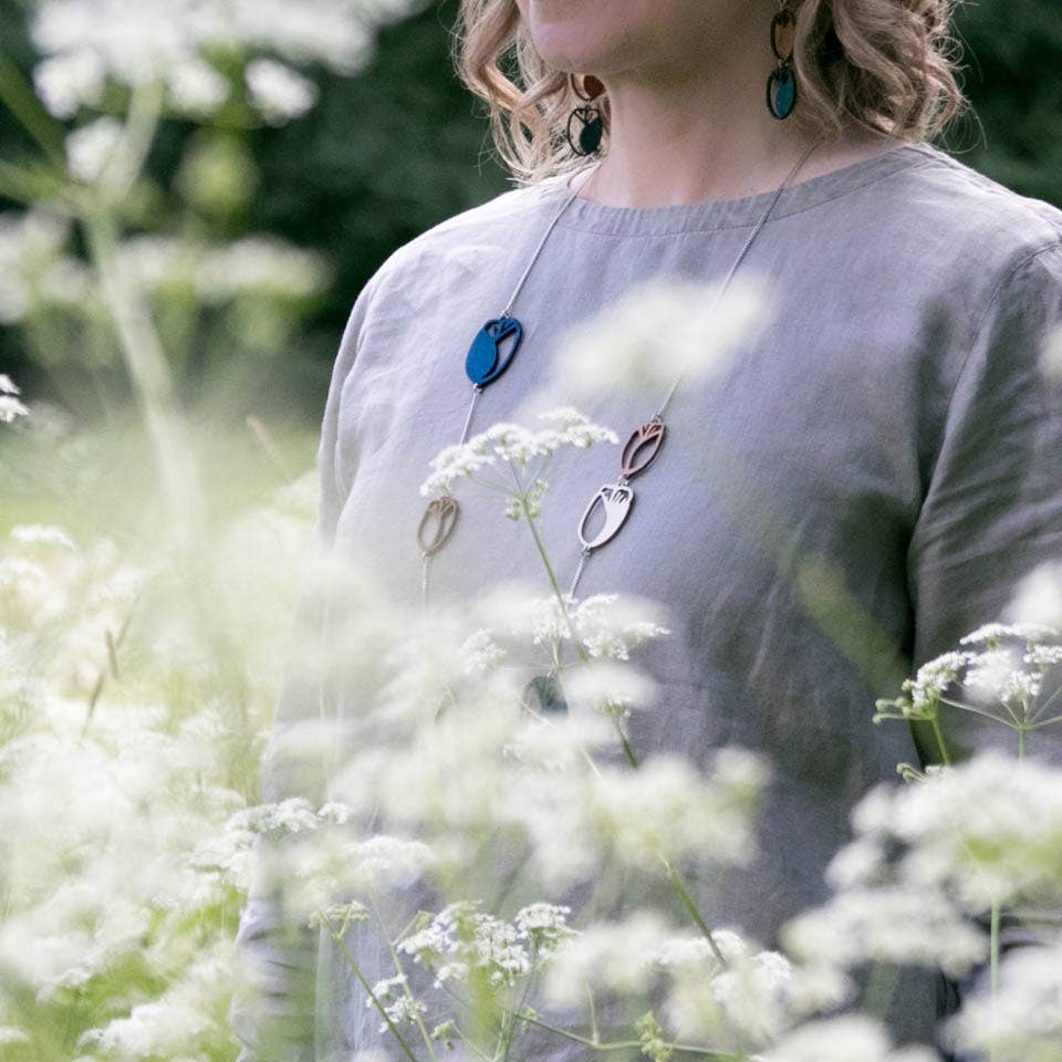 Valona - Wholesale Pendant/Charm Necklace - Tulip chain12