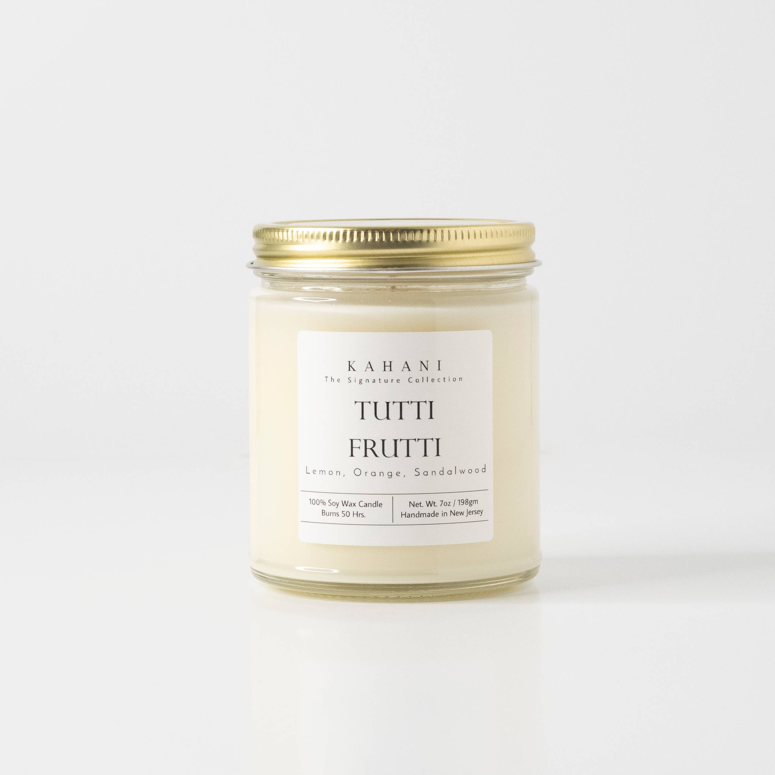 Kahani - Wholesale Jar/Filled Candle - Tutti Frutti | Lemon, Orange, Sandalwood