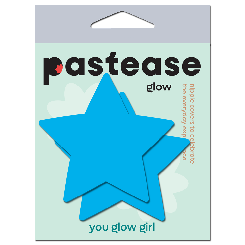 Pastease® - Wholesale Nipple Pasties - Women's - Star: Glow-in-the-Dark Neon Star Pasties Nipple Covers18