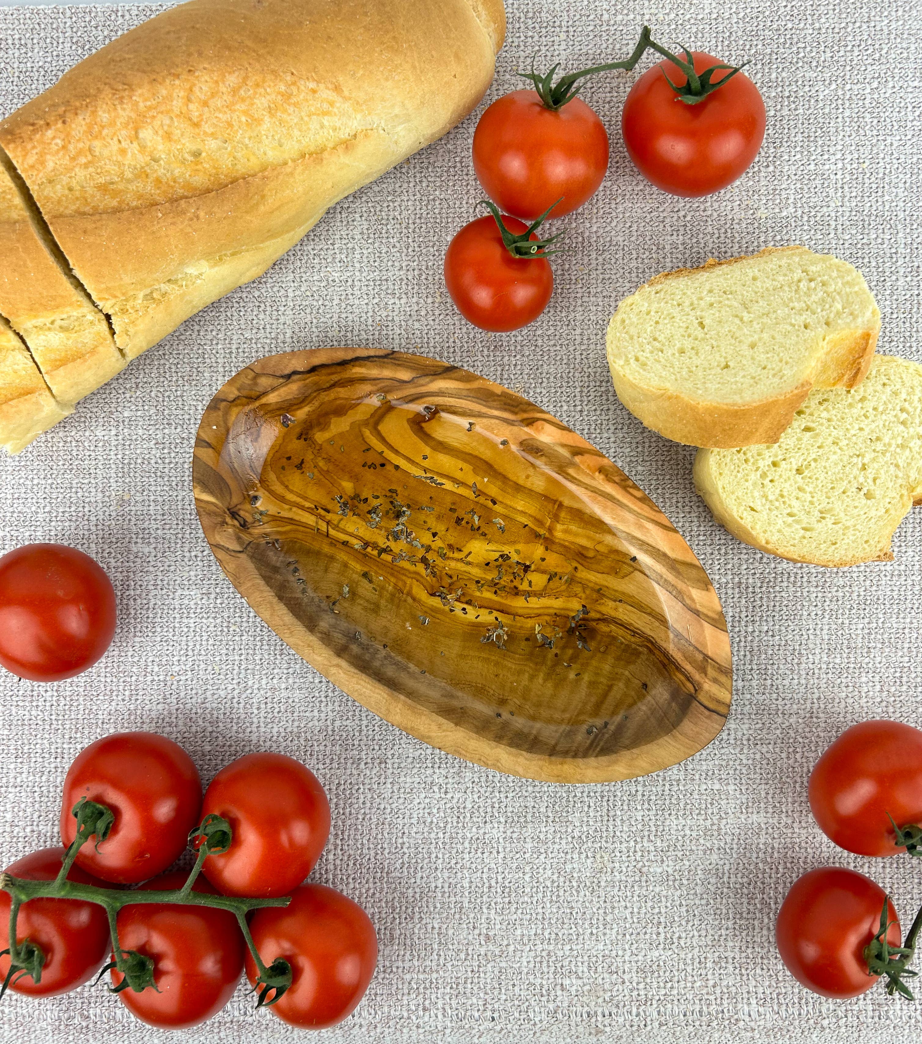 Natural OliveWood - Wholesale Condiment/Dip Bowl - Olive Wood Dipping Dish0