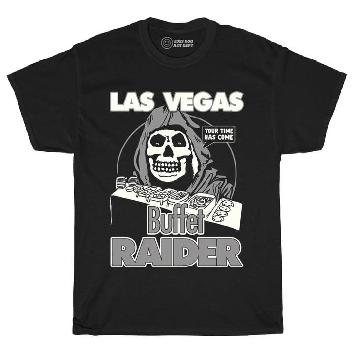 Buffet Raider Black Tee for wholesale by Boss Dog