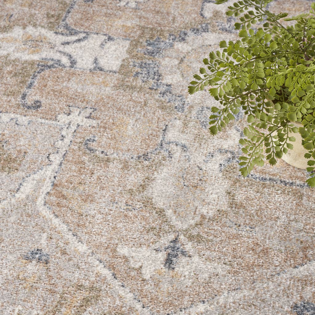 HomeRoots - Wholesale Area Rug - 8' X 10' Beige Oriental Power Loom Washable Area Rug3