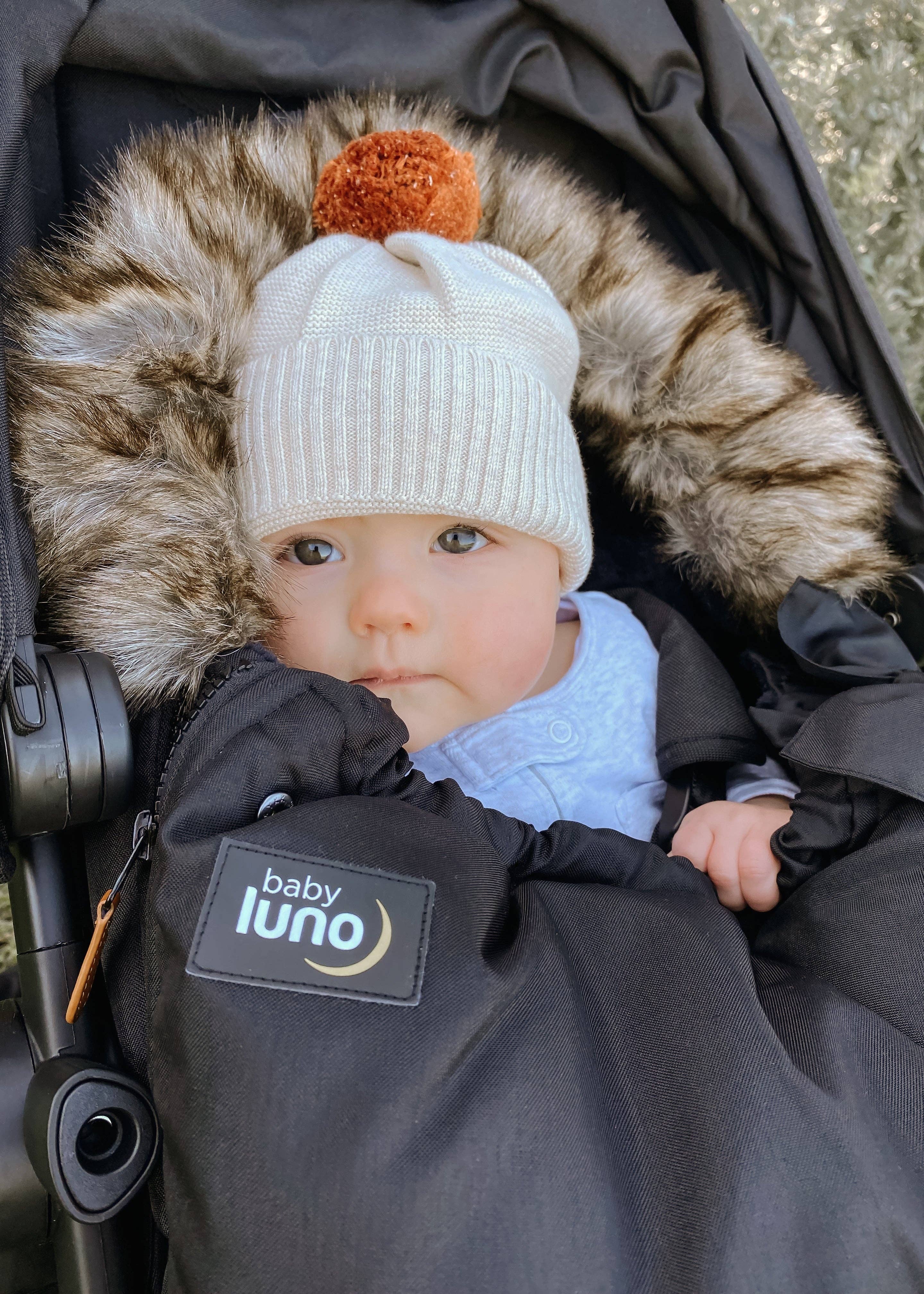 baby luno - Wholesale Pram cover/accessory - baby luno Nordic Footmuff Pram Liner - Classic Black
