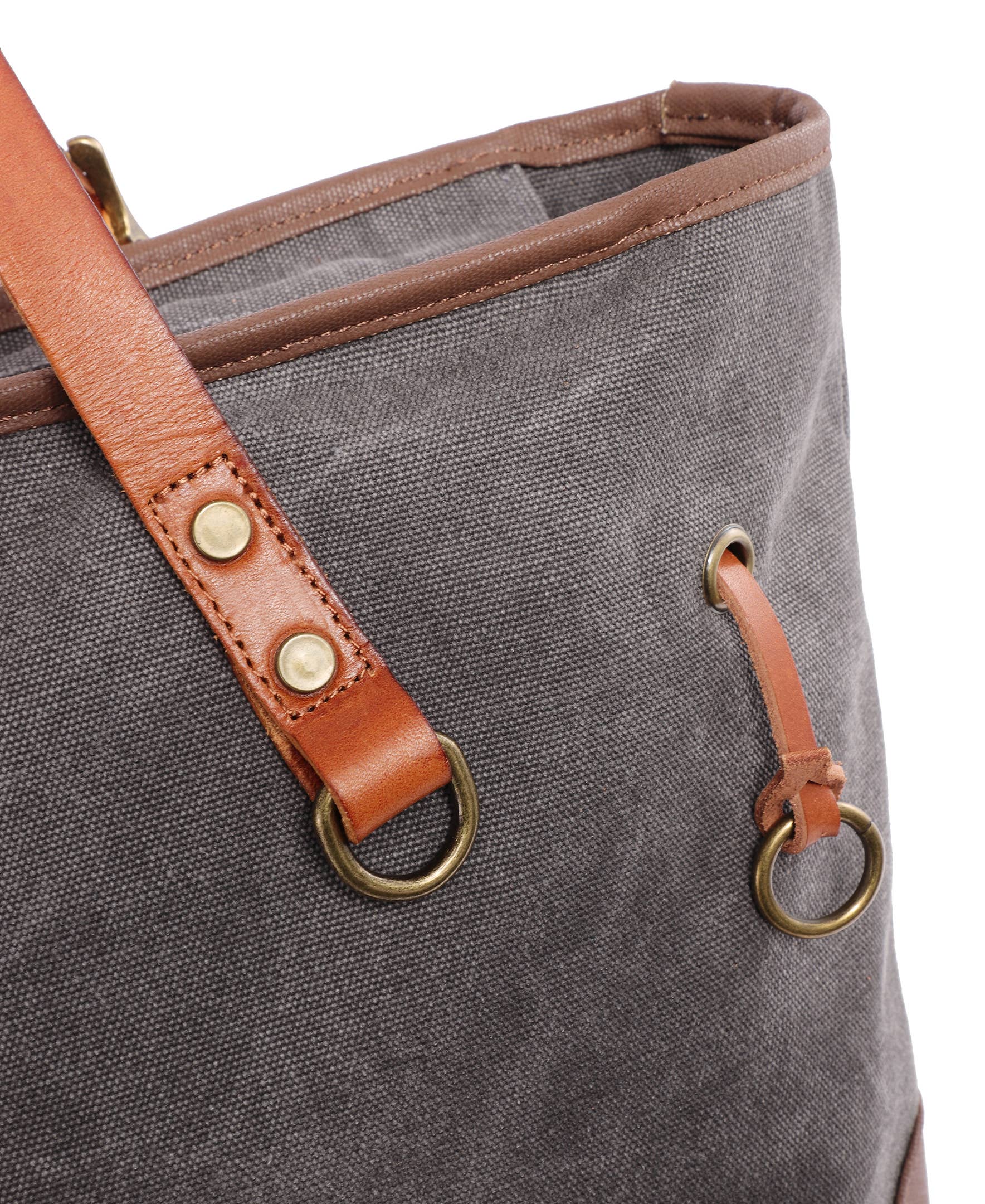 TSD Brand - Wholesale Draagtas - Dames - Redwood Canvas Shopper22