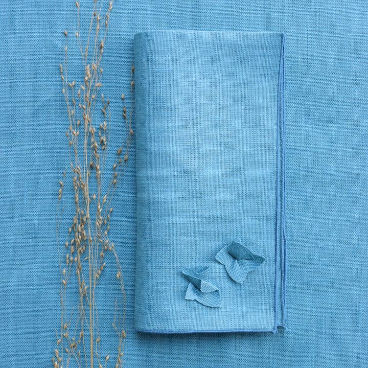 GELSOMINO pure linen napkin for wholesale by Giardino Segreto