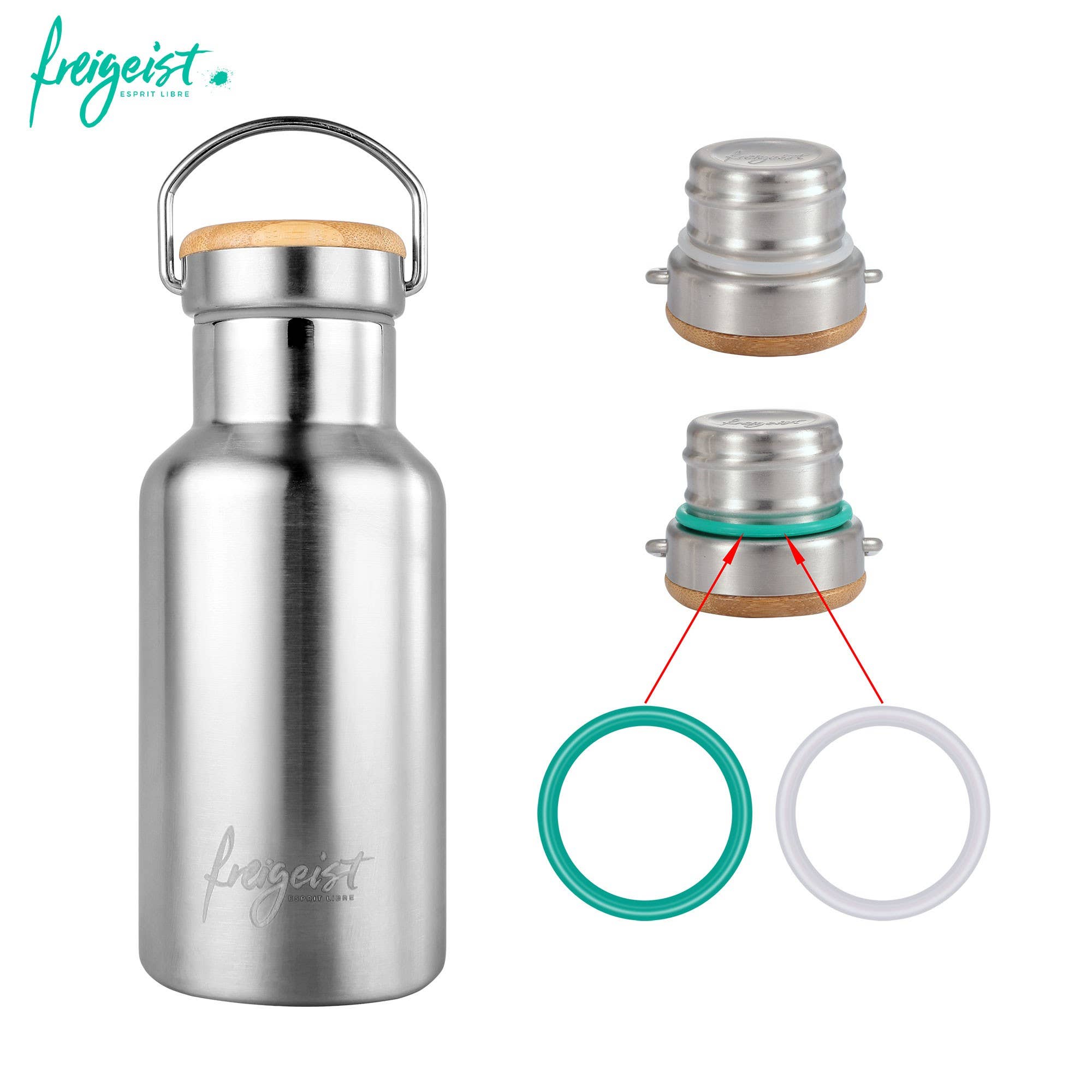 freigeist ESPRIT LIBRE – Cantil por atacado – Garrafa térmica de aço inoxidável freigeist ESPRIT LIBRE7