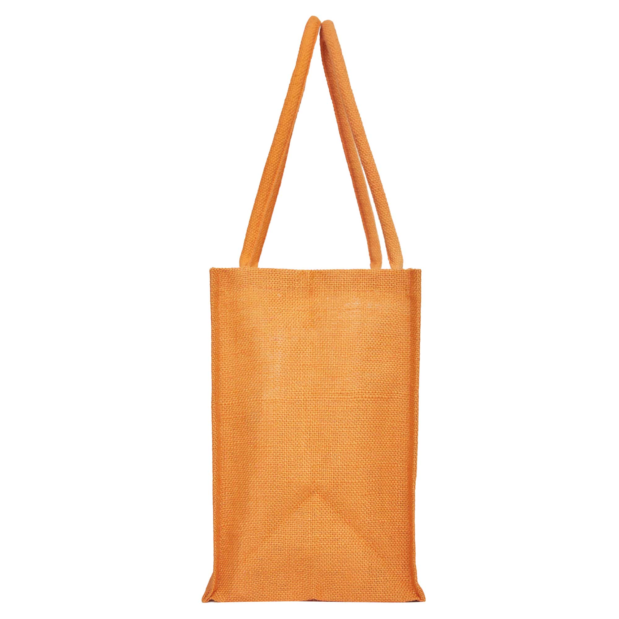 ecojutebags – wholesale Tote bag – Unisex – Pack 4 Jute Shopping Bags– Two-Tone Design with Long Handles25