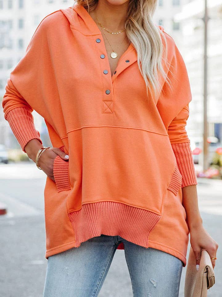 safistyle - Wholesale Knit top – Women's - Hooded Buttoned Knit Top14