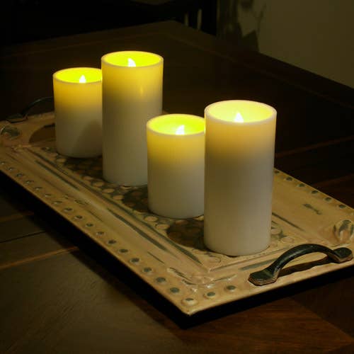 Flipo Group, Ltd. - Wholesale Flameless Candle - Ivory Wax Flameless LED Pillar Candles with Flat Top10
