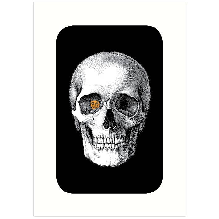 Lucca Paperworks - Wholesale Halloween Card - Skull | Halloween Greeting Card1
