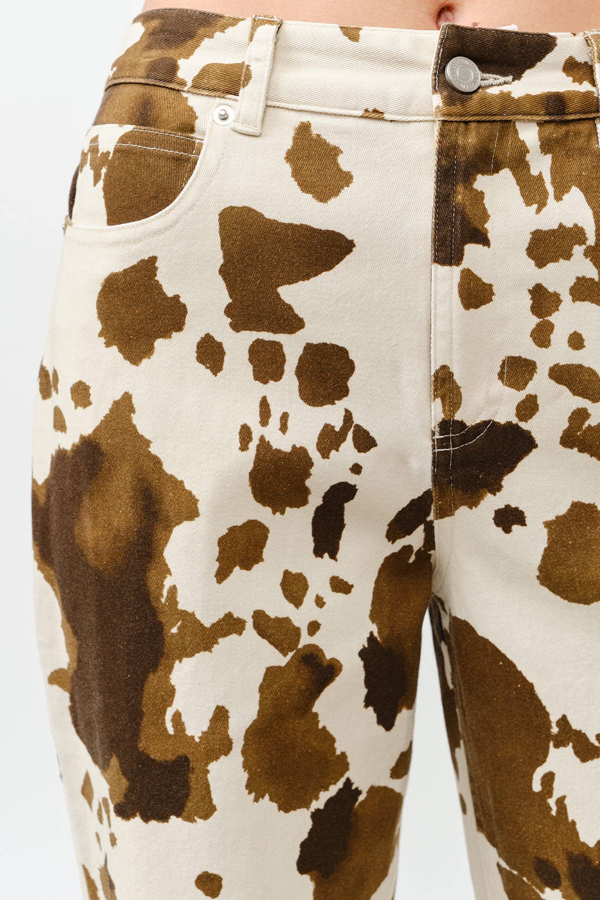MULTI Fall Pre-washed cow-print baggy pants for wholesale on Faire3