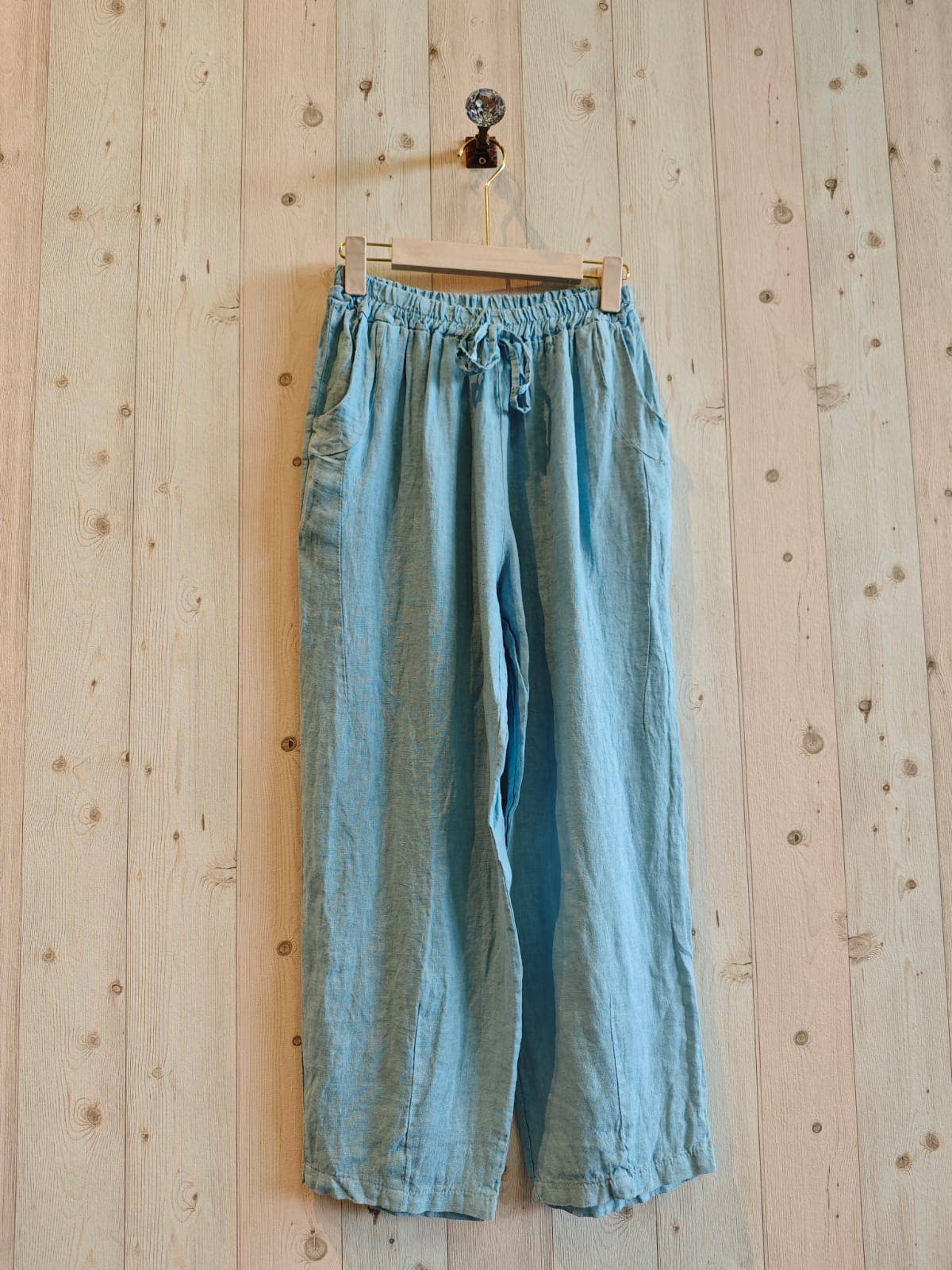 Linen & More - Vendita all'ingrosso Pantalone - Donna - Pantaloni base in lino 100% REF 65221