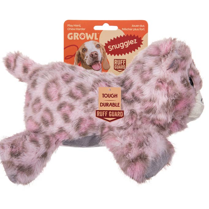 Growl Snugglez Sierra het Sneeuwluipaard voor wholesale door Hofman Animal Care