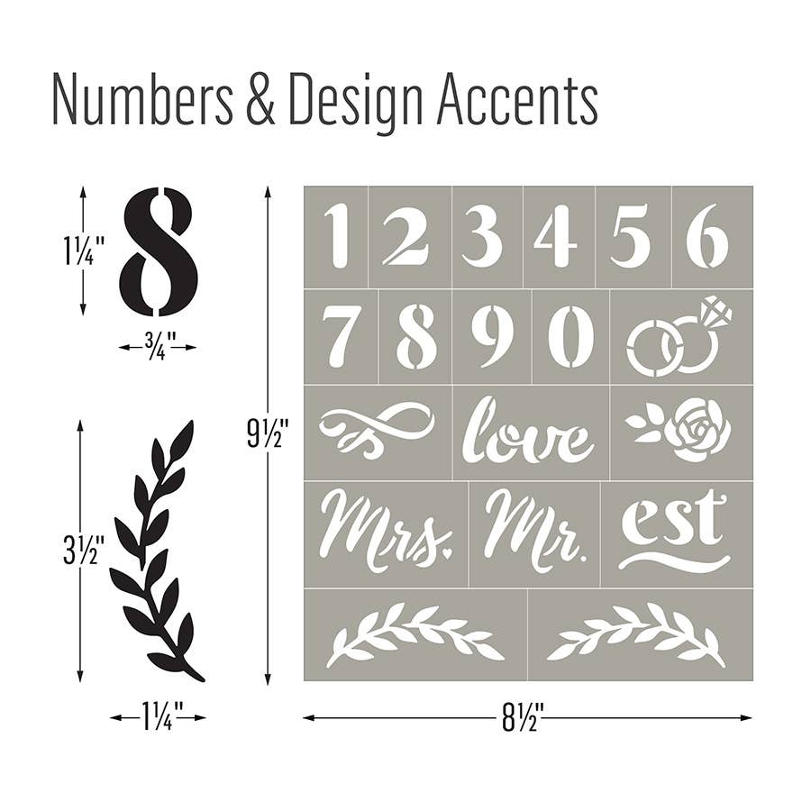 Plaid Crafts - Wholesale Stencil/Craft Die - FolkArt Script Adhesive Stencils 3pc5