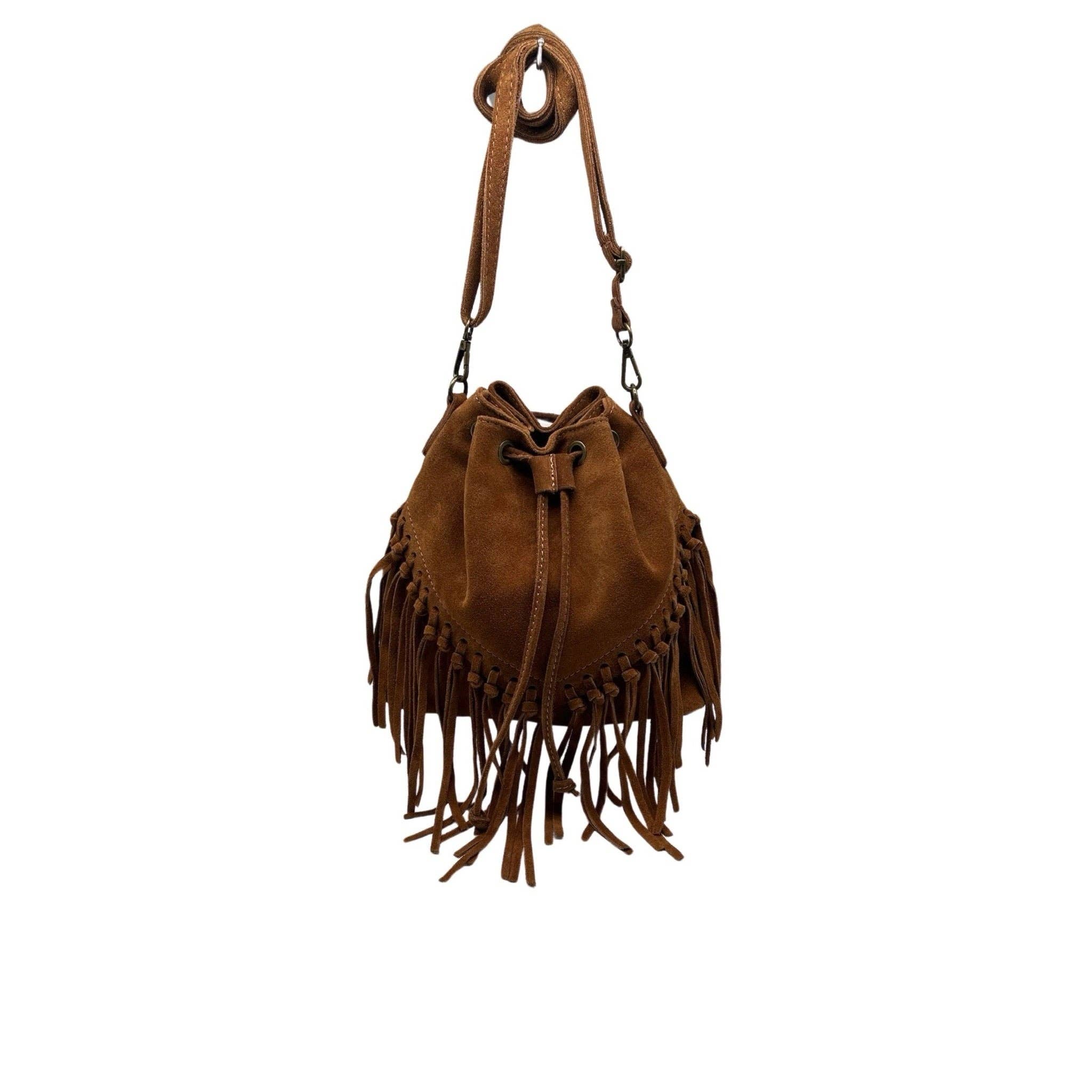 Louisa lee - Wholesale Shoulder Bag - Women's - AURÉLIA SUEDE LEATHER BUCKET BAG3