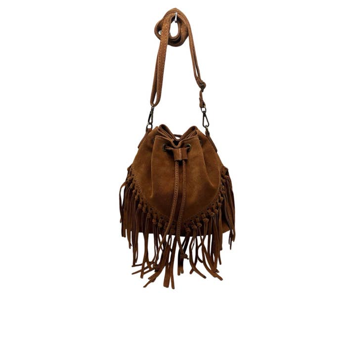 Louisa lee - Wholesale Shoulder Bag - Women's - AURÉLIA SUEDE LEATHER BUCKET BAG3