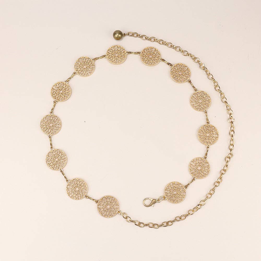 SALINA TRADING INC – Großhandel Gürtel – Damen – Metallkettengürtel mit Schmetterlings- und Herzdesign22