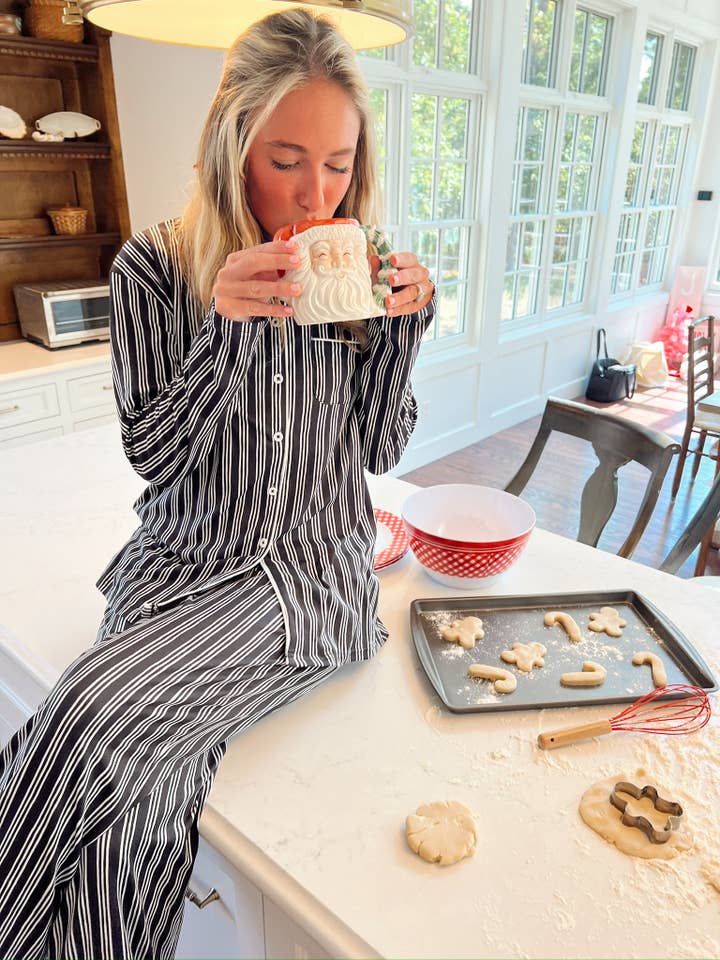 KENZKUSTOMZ - Wholesale Sleepwear Set - Women's - Black Stripe Pajama Set6