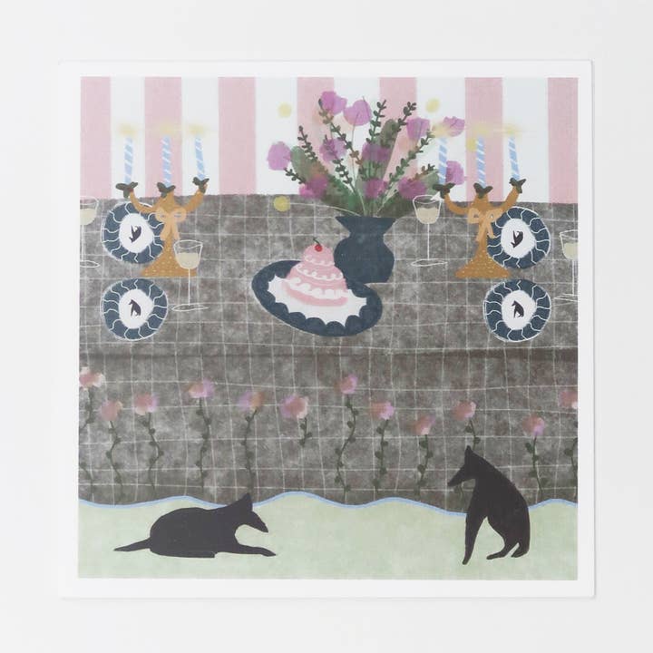 The Table - Everyday Art Card for wholesale by Elly Vvaller