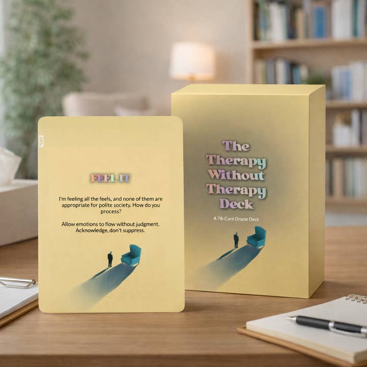 Le Jeu d'Oracle Thérapie Sans Thérapie - 78 cartes Oracle pour la vente par IBIZA TAROT