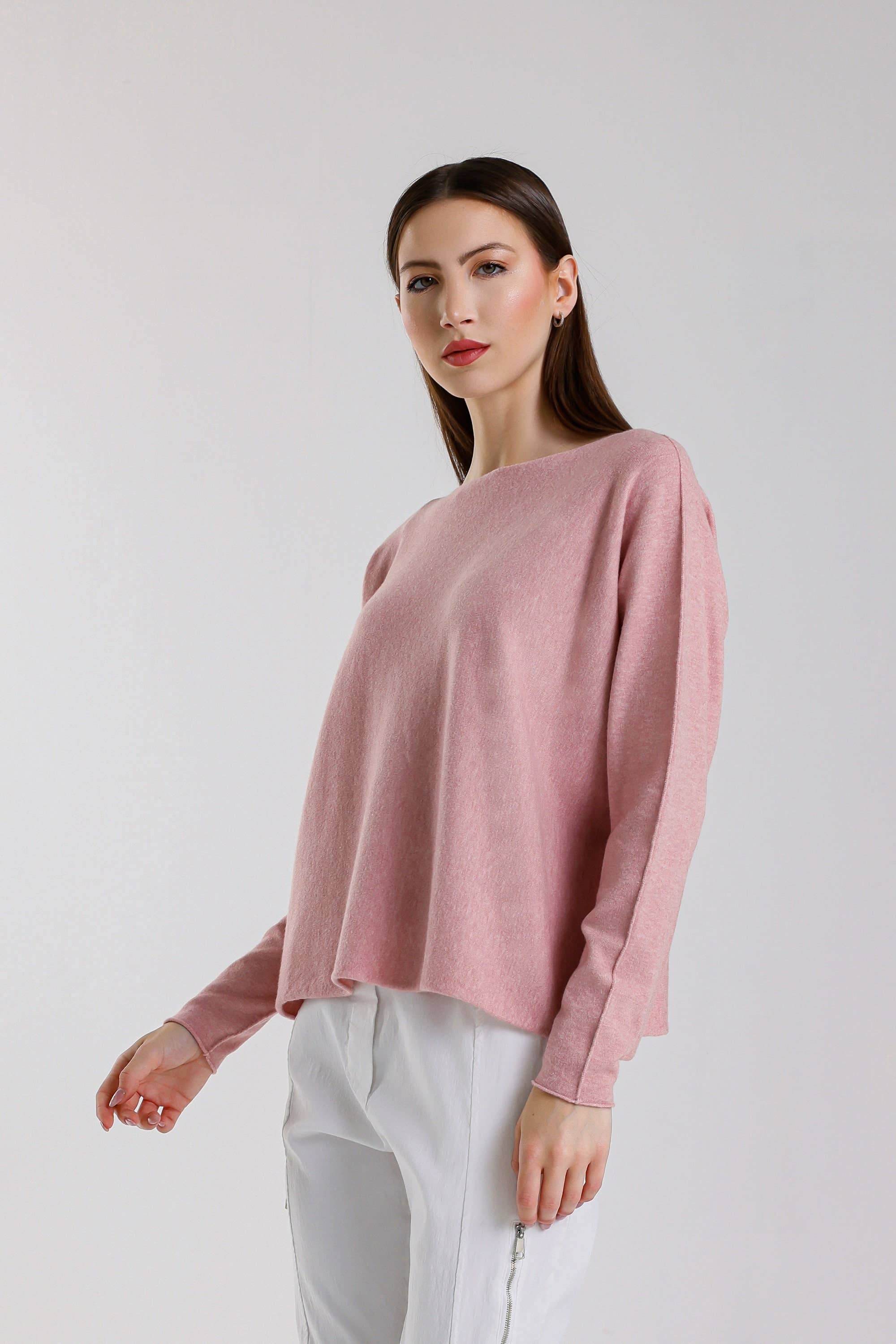 TINA Stephens Italy/Tees By Tina - Wholesale Knit Sweater - Women's - Laurin Seriously Soft Jewel Neck Sweater (BLS425)54