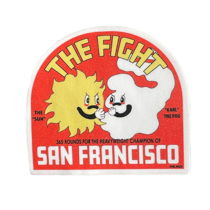 The Fight Sticker for wholesale by Evil Mizu