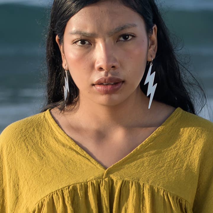 Pendientes de plata esterlina hechos en Taxco - Eléctricos para venta al por mayor de LUZ Collection