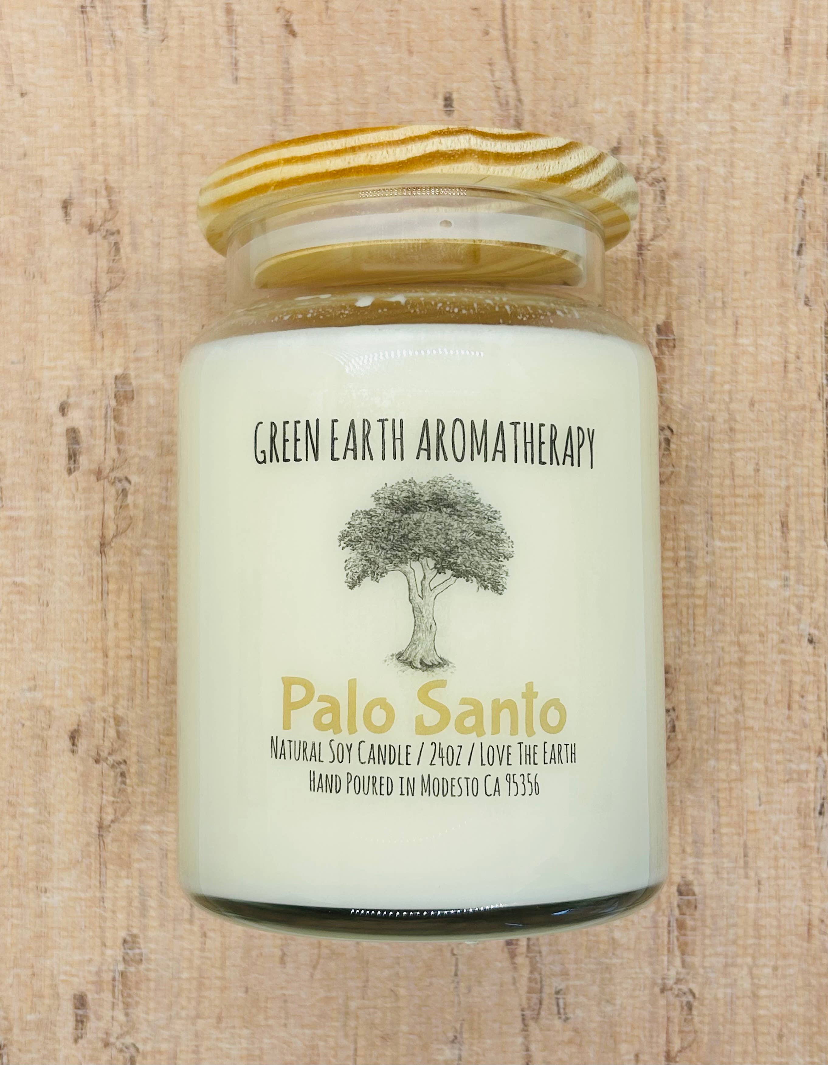 Green Earth Aromatherapy - Wholesale Jar/Filled Candle - Palo Santo Natural Soy Candles 2